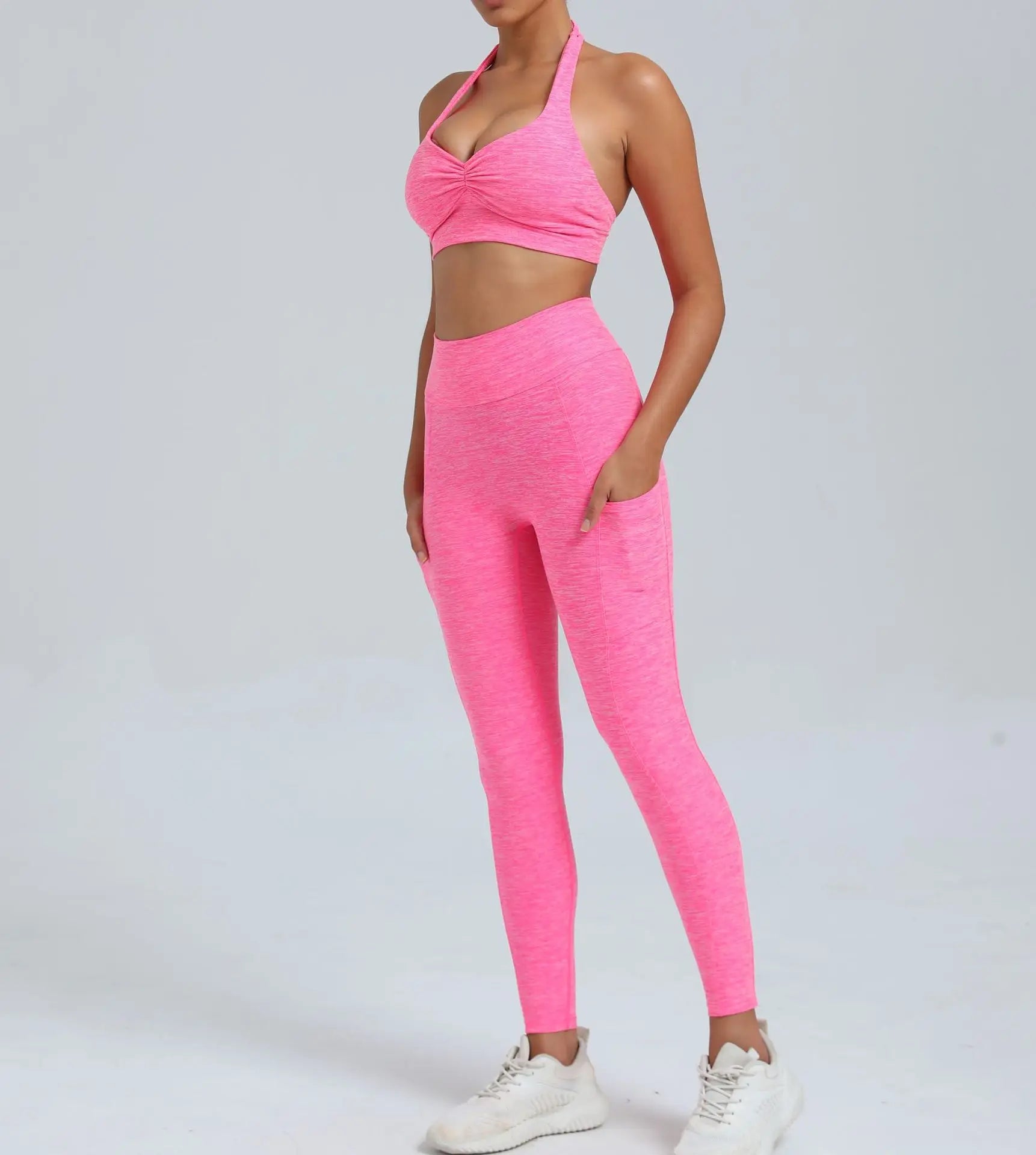 Fitness Suit Women Tracksuit Yoga Set Sportswear Workout Clothes Sports Bra High Waist Leggings Gym Clothing Sports Suits
