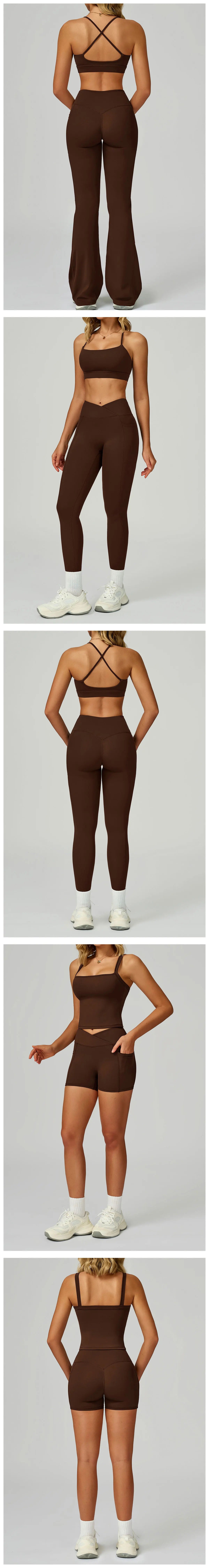 Yoga Suit 2PCS Women Tracksuit Sports Bra High Waist Leggings Shorts Outfit Gym Set Fitness Workout Clothes Push Up Sportswear