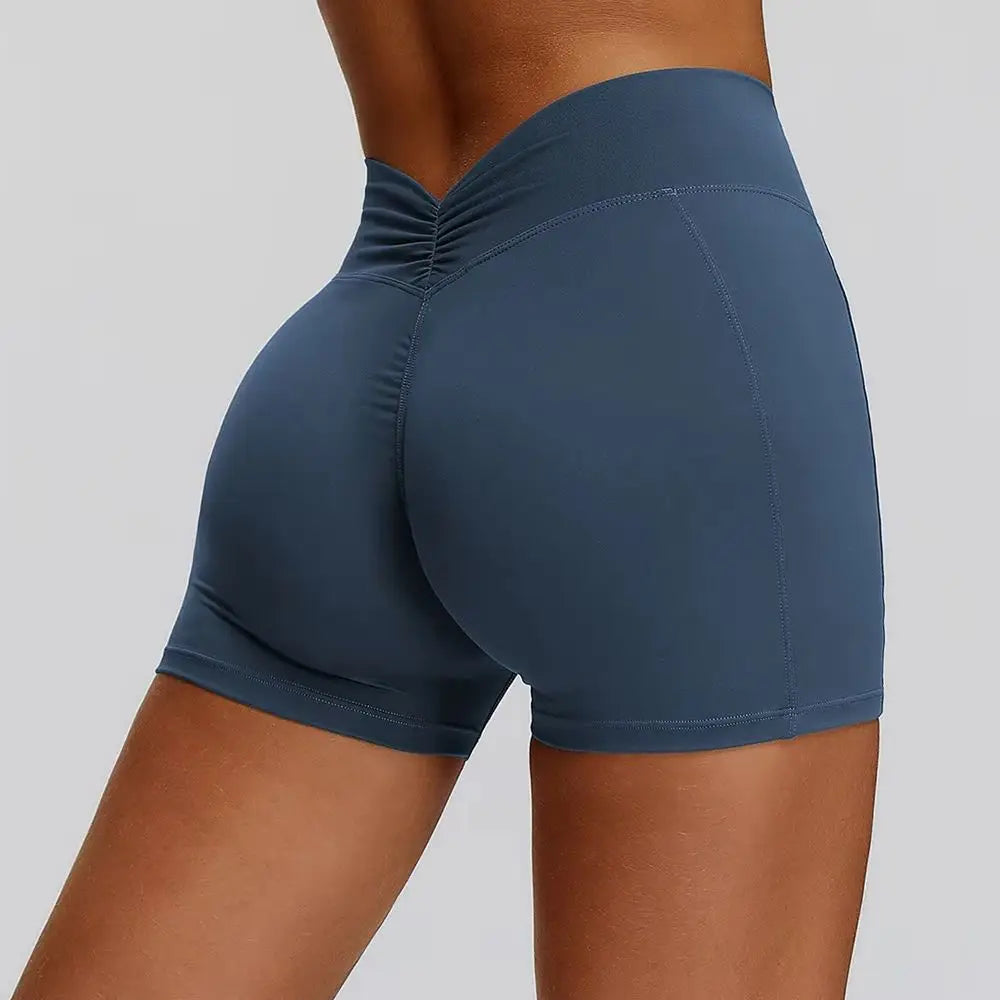 Shorts Women Seamless Yoga Shorts Scrunch Bum Gym Shorts Workout Low Waist Short Leggings Booty Stretch Running Impact Shorts
