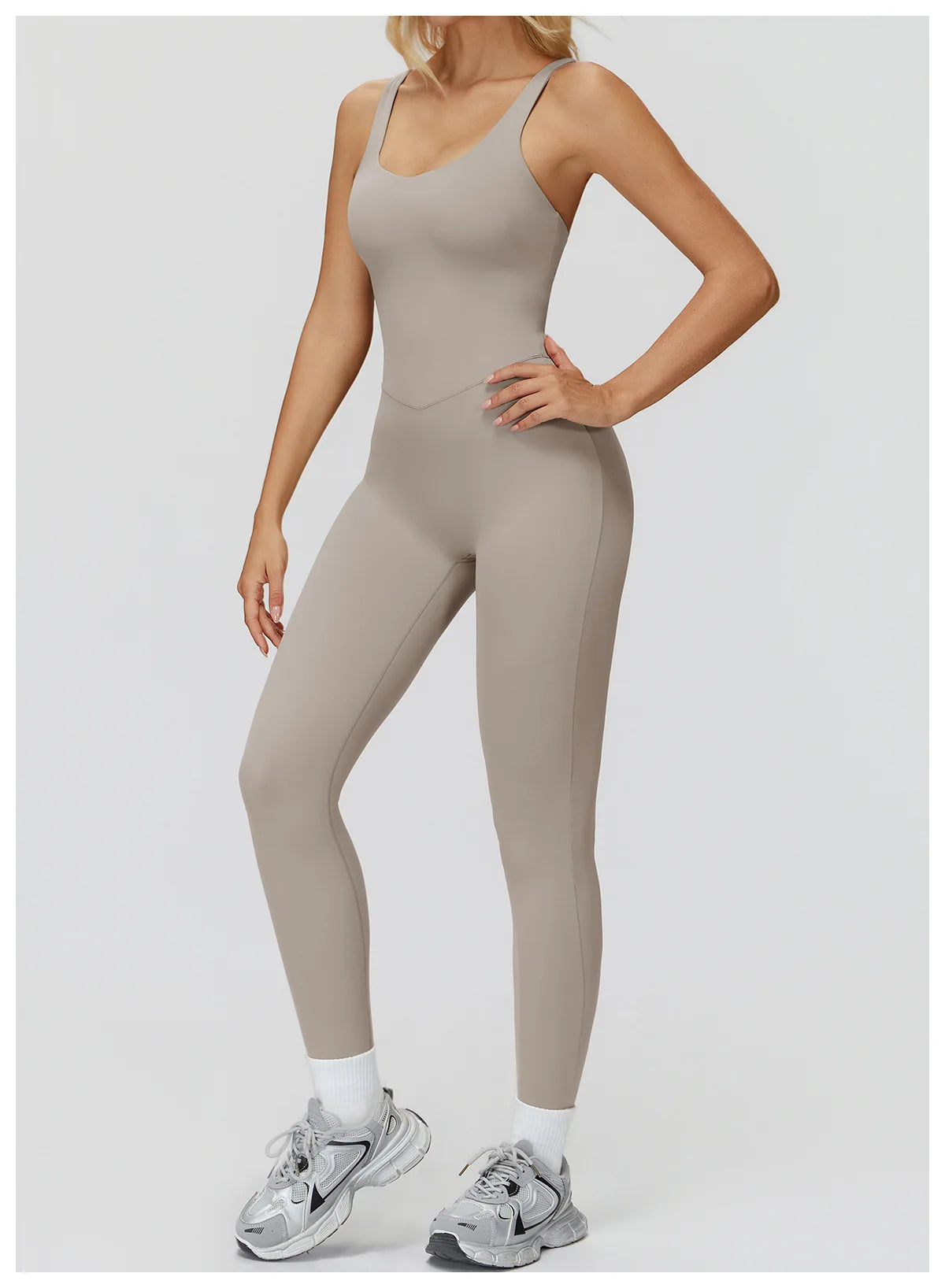 Women's Tracksuit Yoga Set Jumpsuits One Piece Fitness Rompers Sleeveless Sportswear Gym Set Push Up Bodysuits Workout Clothes