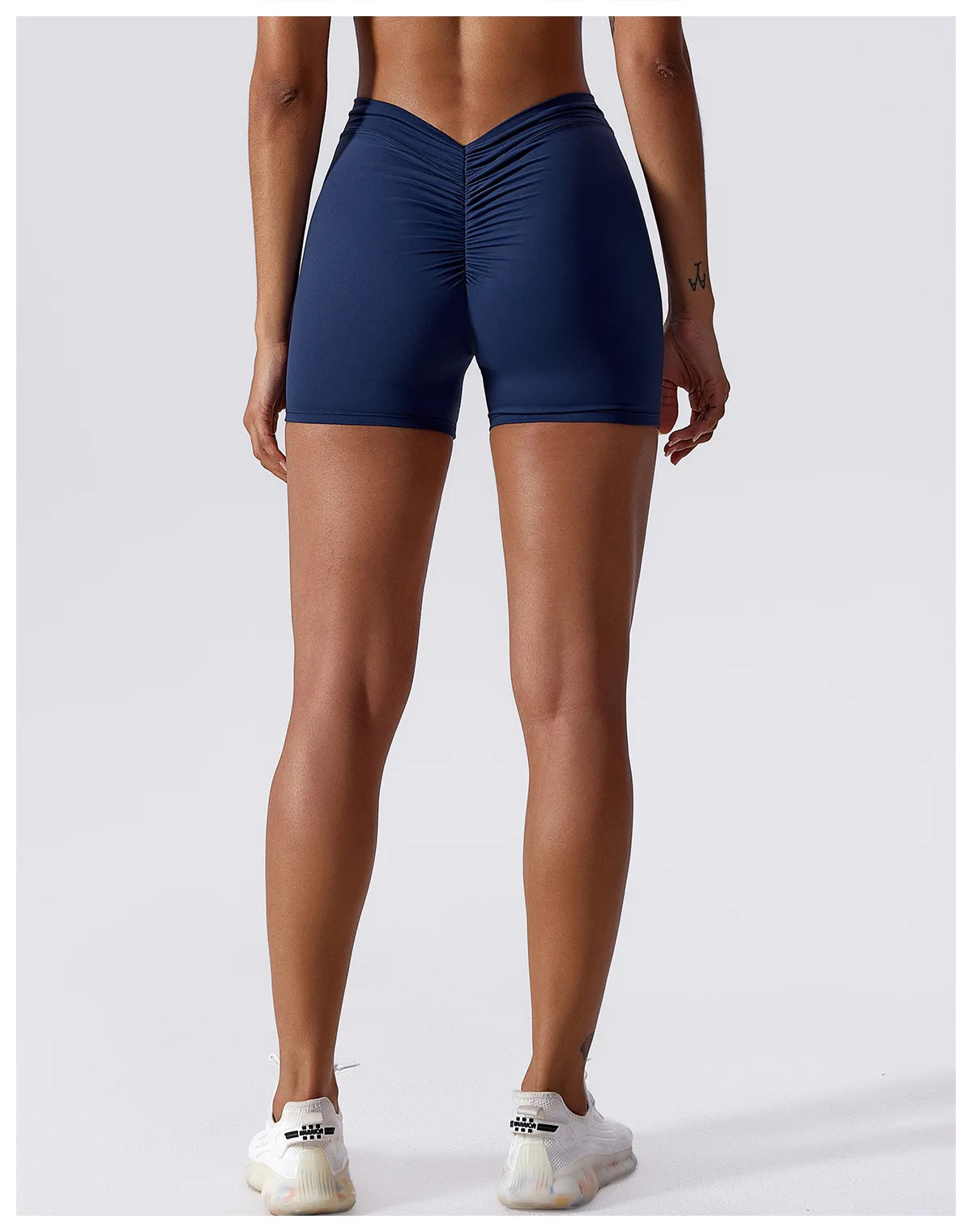 Women Yoga Shorts High Waist Scrunch Butt Lifting Comfort Fitness Gym Tights Squat Proof Naked Feel V-shaped Back Sports Shorts