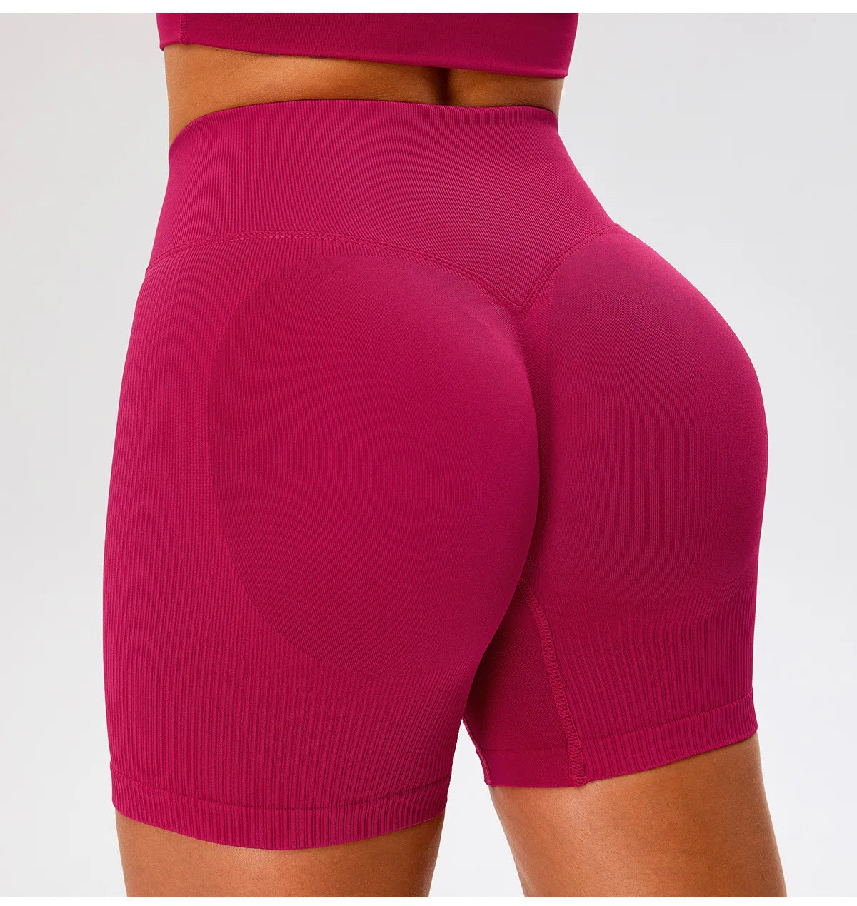Seamless Yoga Shorts Women High Waist Workout Shorts Fitness Yoga Lift Butt Fitness Yoga Gym Running Sports Shorts Sportswear