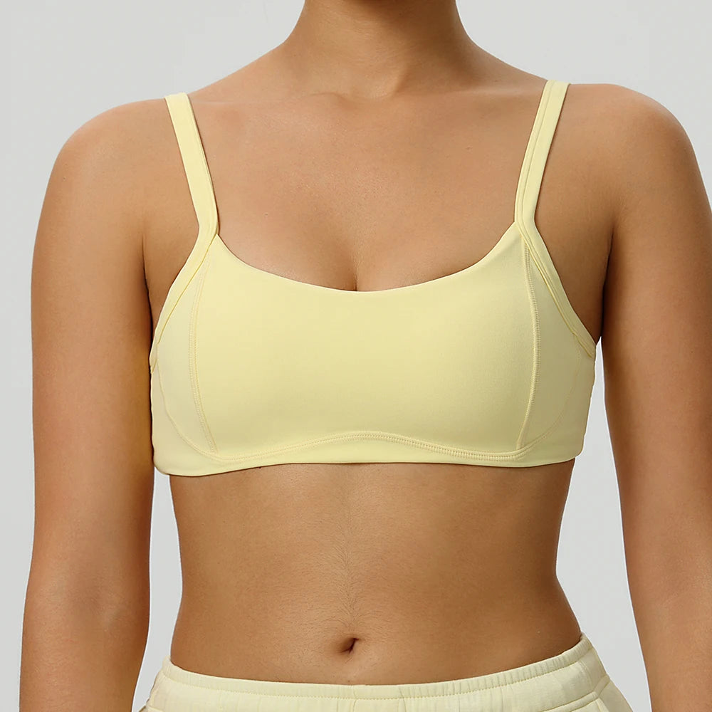 Women Breathable Sports Bra Anti-Sweat Fitness Top Yoga Bra Shockproof Crop Top Push Up High Strength Sport Bra Gym Workout Top