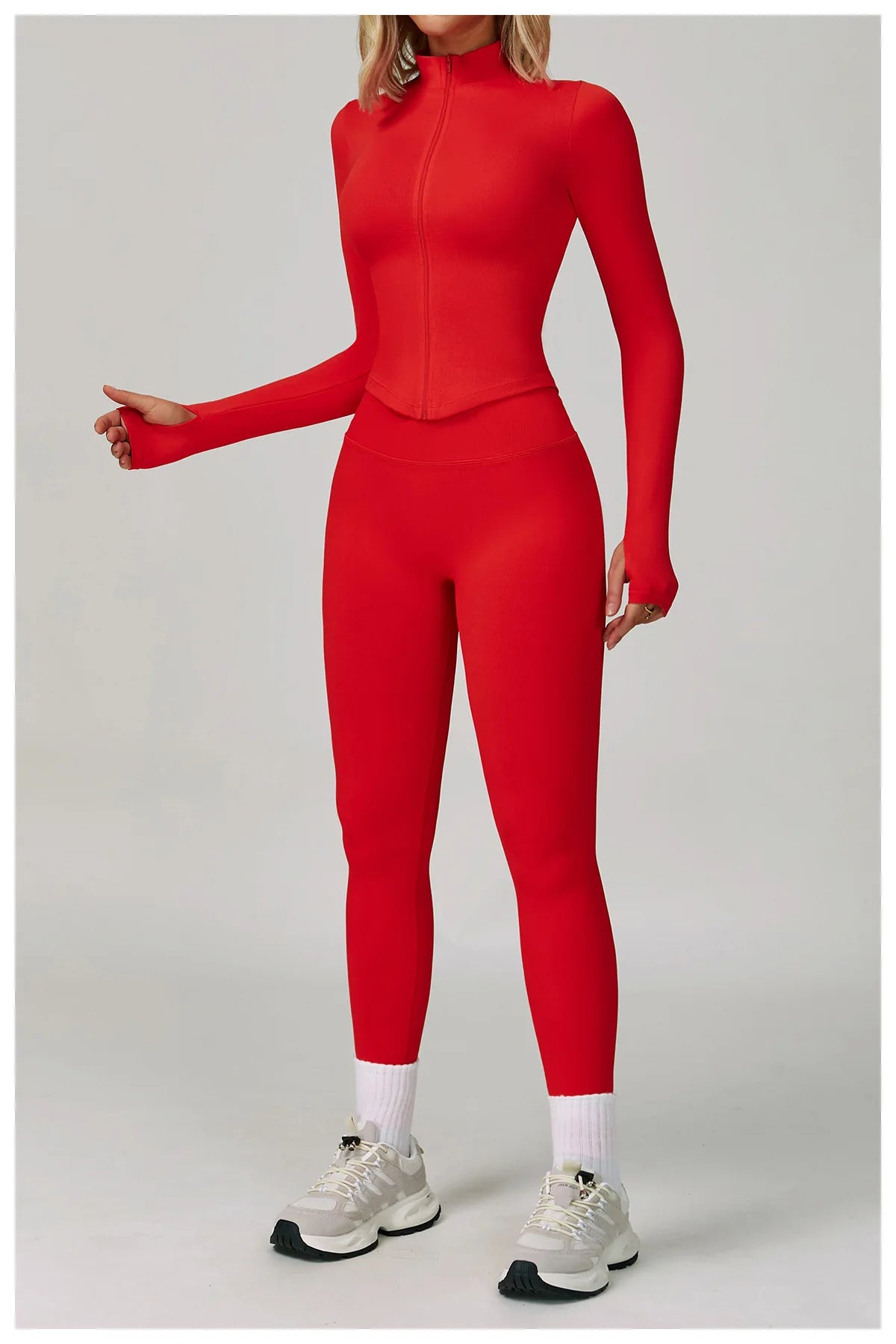 2/3PCS Yoga Suit Sports Set Women Tracksuit Gym Set Seamless Running Workout Set Push Up Long Sleeve Sports Jacket Yoga Clothing