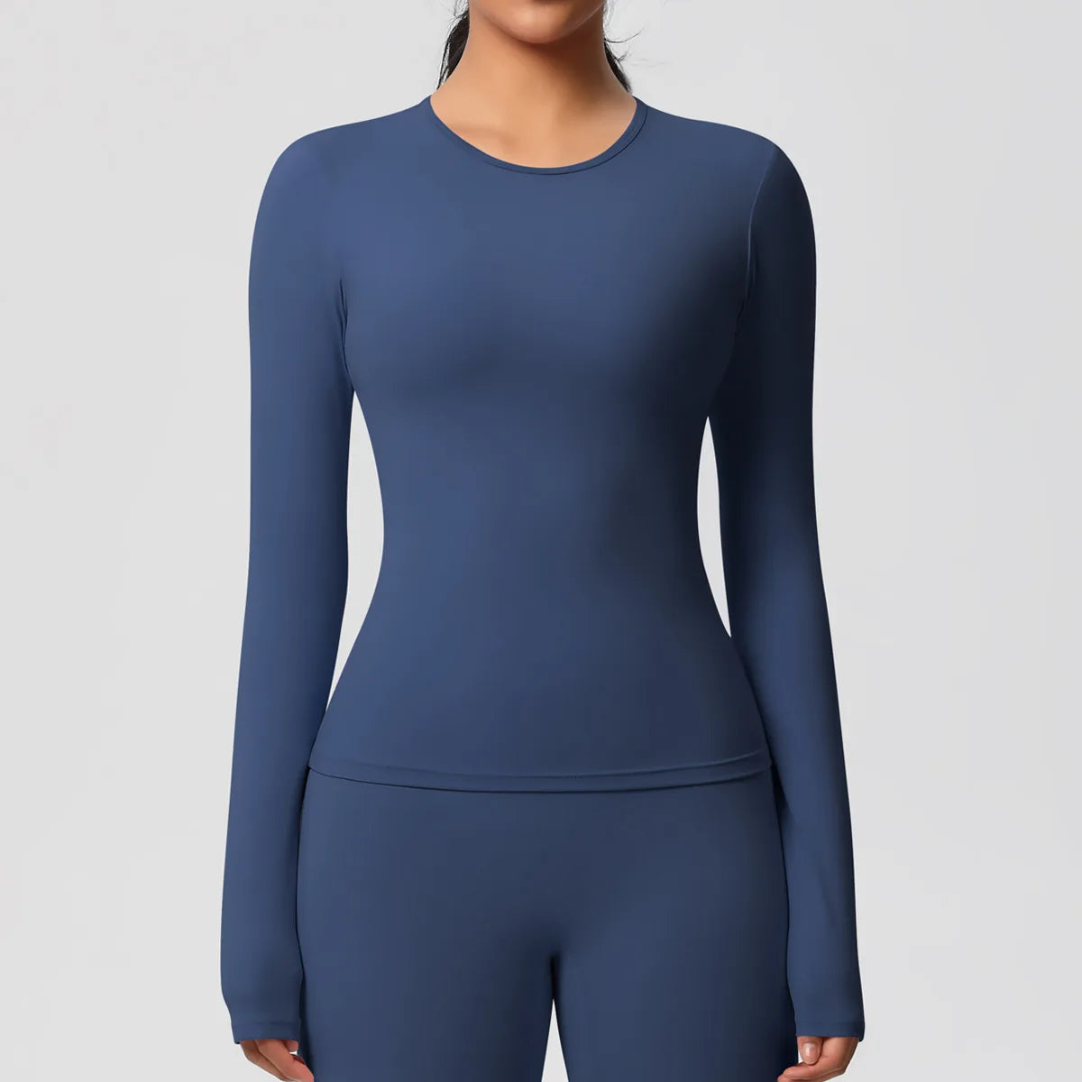 Yoga Shirts For Women Long Sleeve Fitness Running Push Up Gym Clothes Workout Dry Fit Breathable High Elastic Sports Top