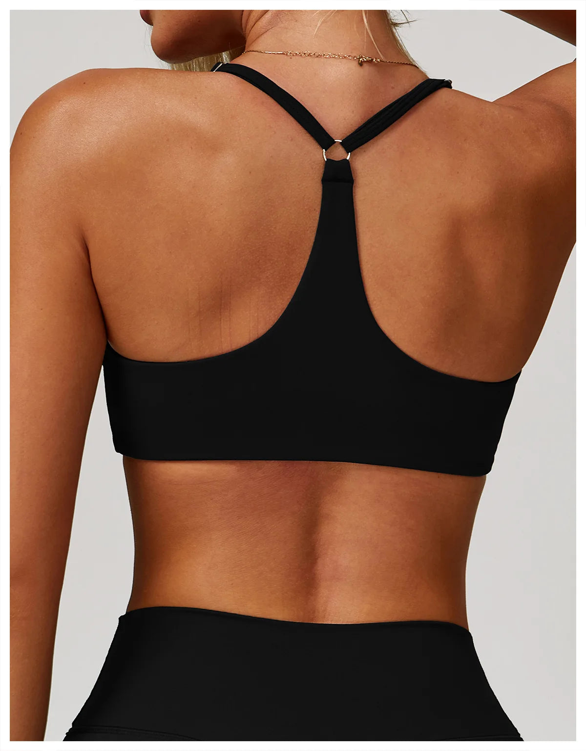 Sexy Women Tops Back Cross Strap Tank Top Push Up Running Impact Sports Bra Breathable Soft Fitness Beauty Solid Color Yoga Bra