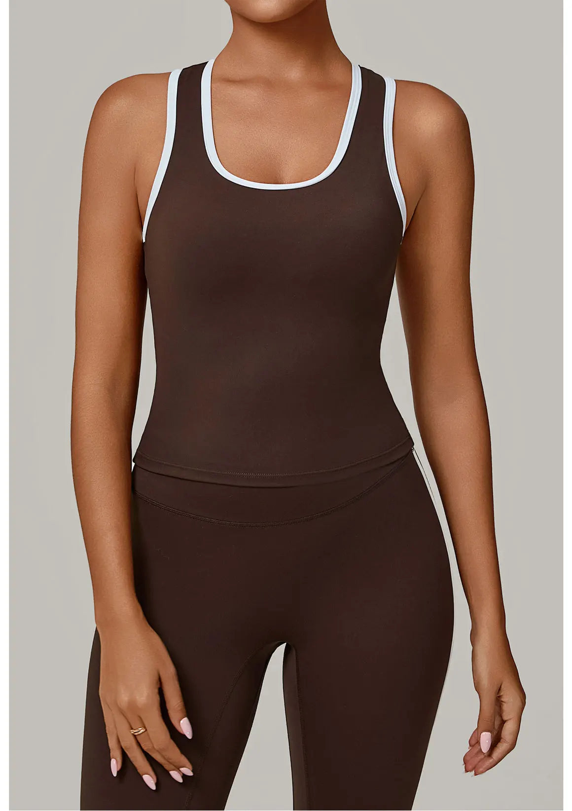 Women's Impact Strappy Top Sports Underwear Yoga Vest Fitness Tank Top Gym Beautiful Open Back Bra Running Workout Halter Bra