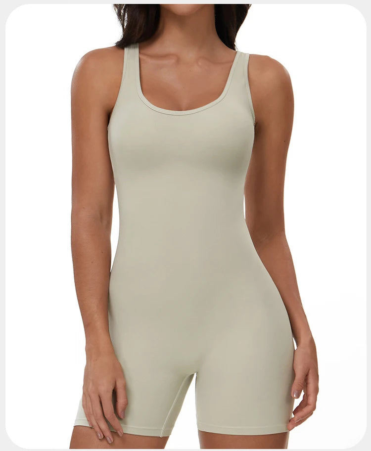 Yoga Jumpsuits Women Tracksuit Set Fitness Rompers Sexy One Piece Sports Bra Workout Bodysuit Sexy Back V Sportswear Gym Clothes