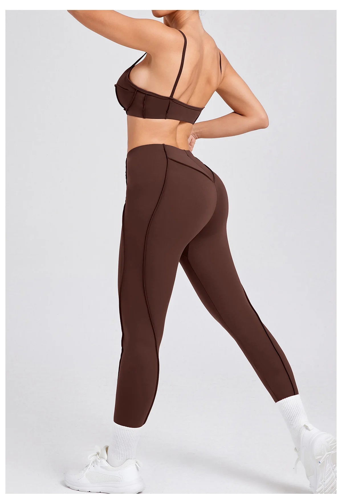 Women's Tracksuit 2 Pieces Seamless Yoga Set Workout Push Up Sportswear Gym Clothing High Waist Leggings Fitness Sports Suits