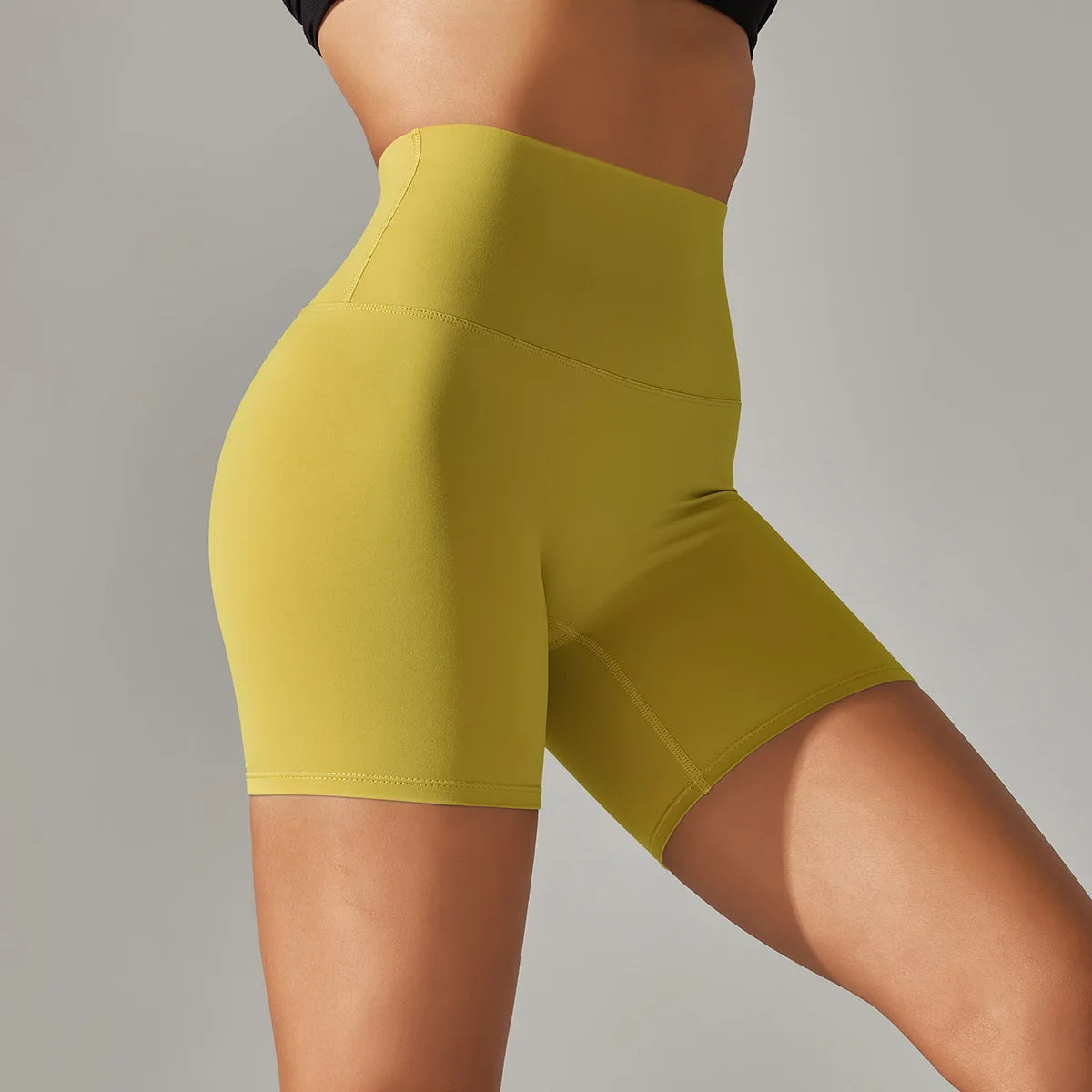 Seamless Yoga Shorts Women Fitness Shorts Running Cycling Shorts Breathable Sports Leggings High Waist Summer Workout Gym Shorts