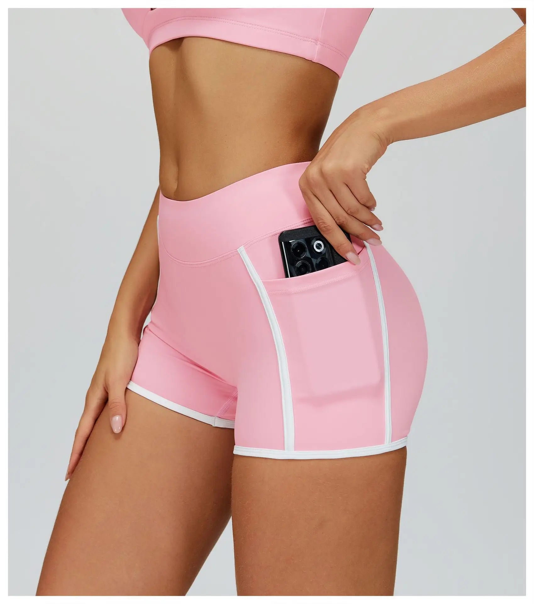 Yoga Shorts Women Impact Sports Shorts Tights Gym Workout Shorts High Waist Push Up Running Fitness Sports Shorts Cycling Shorts
