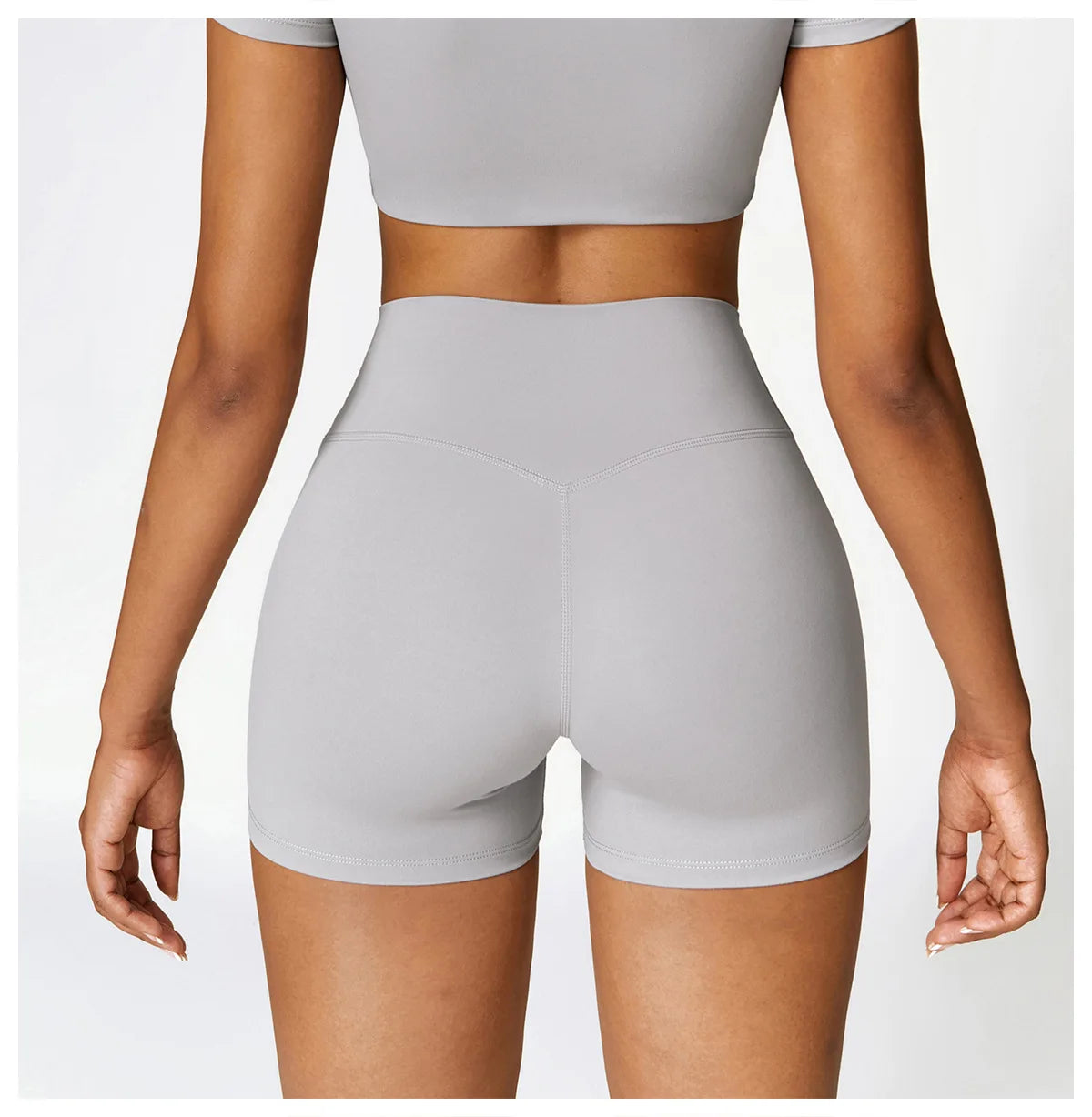 Women Yoga Shorts Fitness Shorts Running Cycling Shorts Breathable Sports Leggings High Waist Summer Workout Gym Push Up Shorts