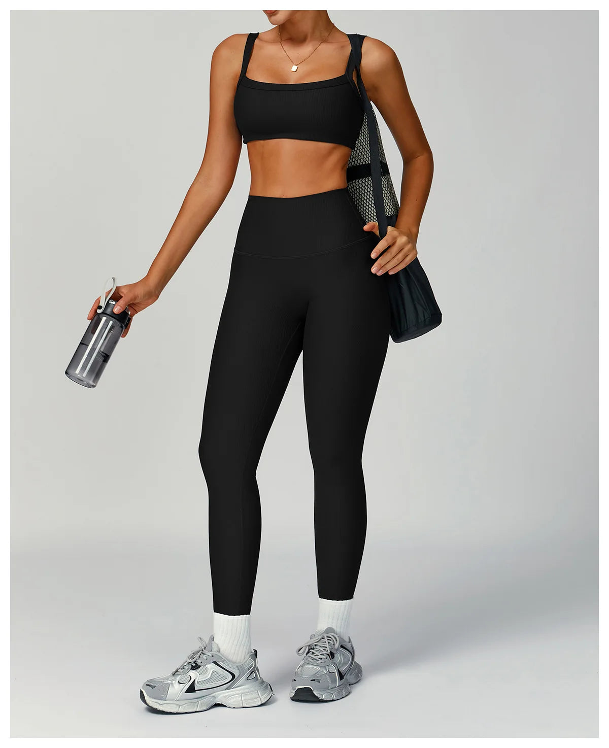 Breathable Sports Bra Anti-Sweat Fitness Top Women Yoga Bra Shockproof Crop Top High Strength Push Up Sport Bra Gym Workout Top