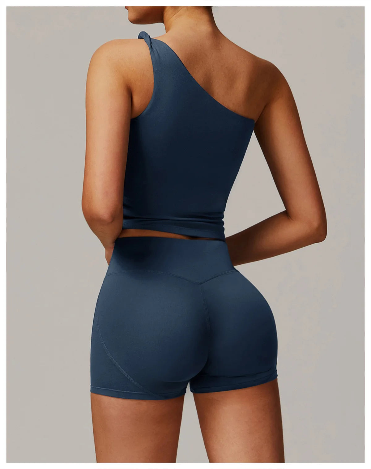 Single Shoulder Tank Top Women Gym Women Sports Underwear Push Up Crop Top Fitness Bra Breathable Running Athletic Sportswear