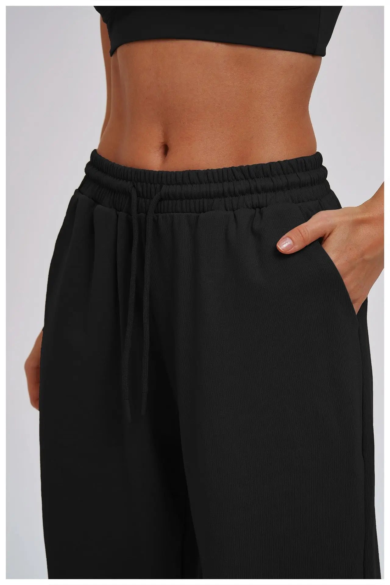 Yoga Pants Women's Gym Workout Pants Loose Wide Leg Casual Straight Leg Pants Outdoor Cycling And Running Sports Pants