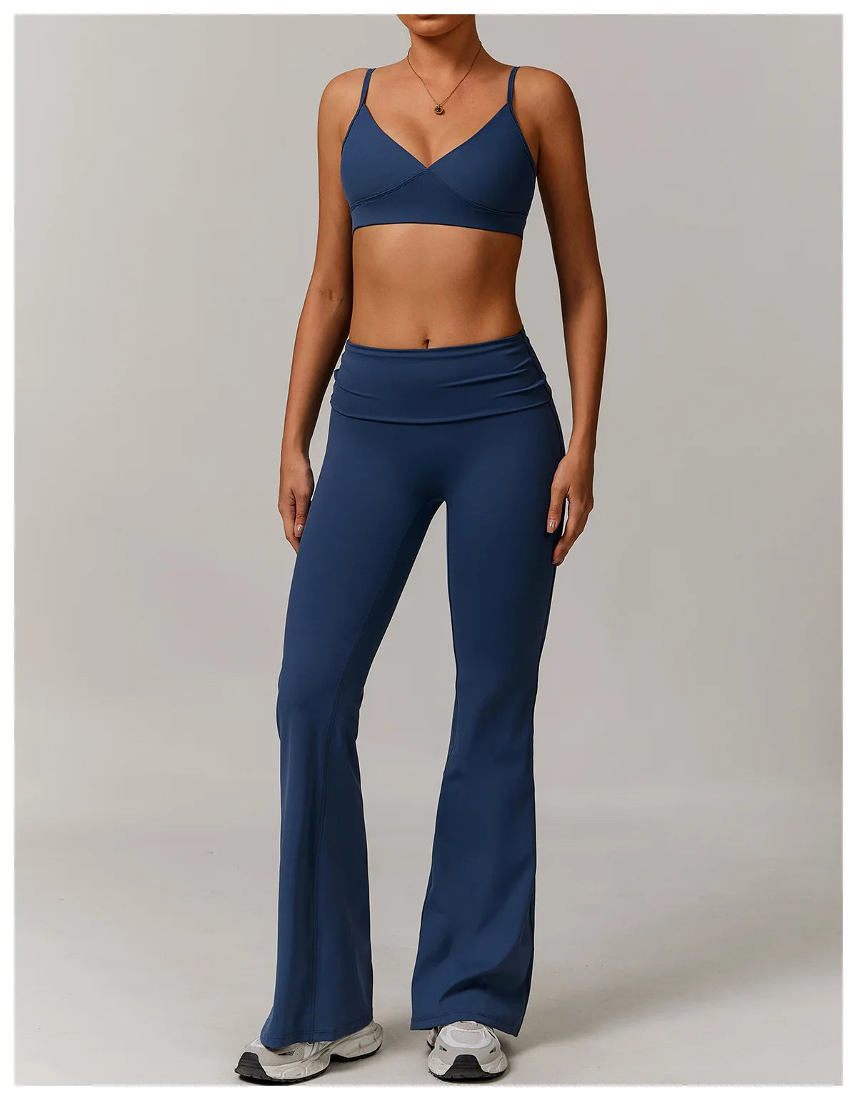 Flare Leggings Yoga Pants Women High Waist Wide Leg Yoga Pants Gym Sports Slim Flared Tights Pants Control Tummy Dance Trousers