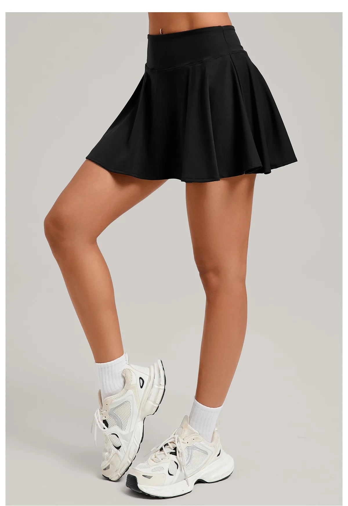 High Waisted Tennis Mini Skirt Women's Tennis Yoga Golf Sports Belt Safety Pants Pocket Comfortable and Breathable Sports Skirt