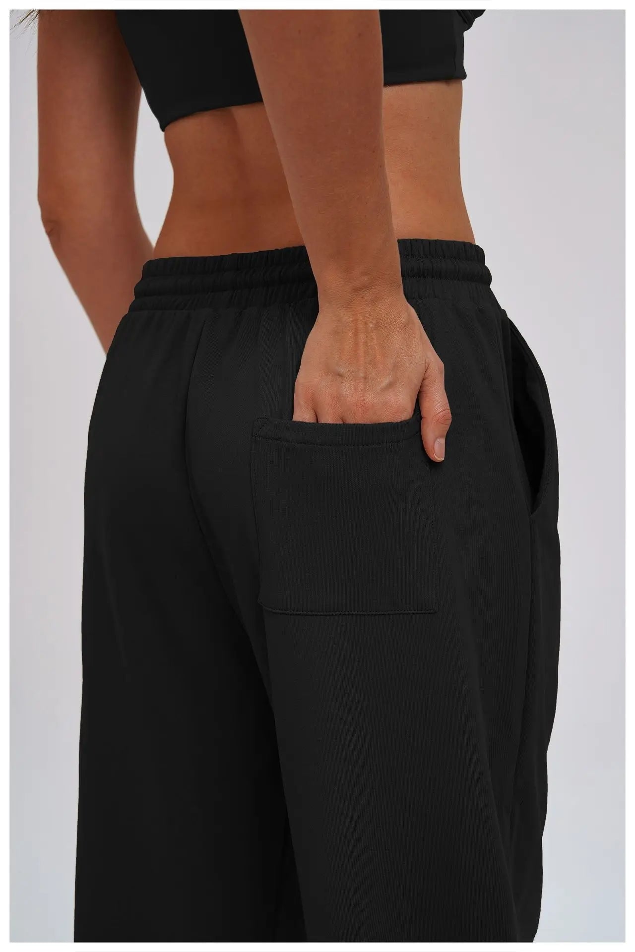 Yoga Pants Women's Gym Workout Pants Loose Wide Leg Casual Straight Leg Pants Outdoor Cycling And Running Sports Pants
