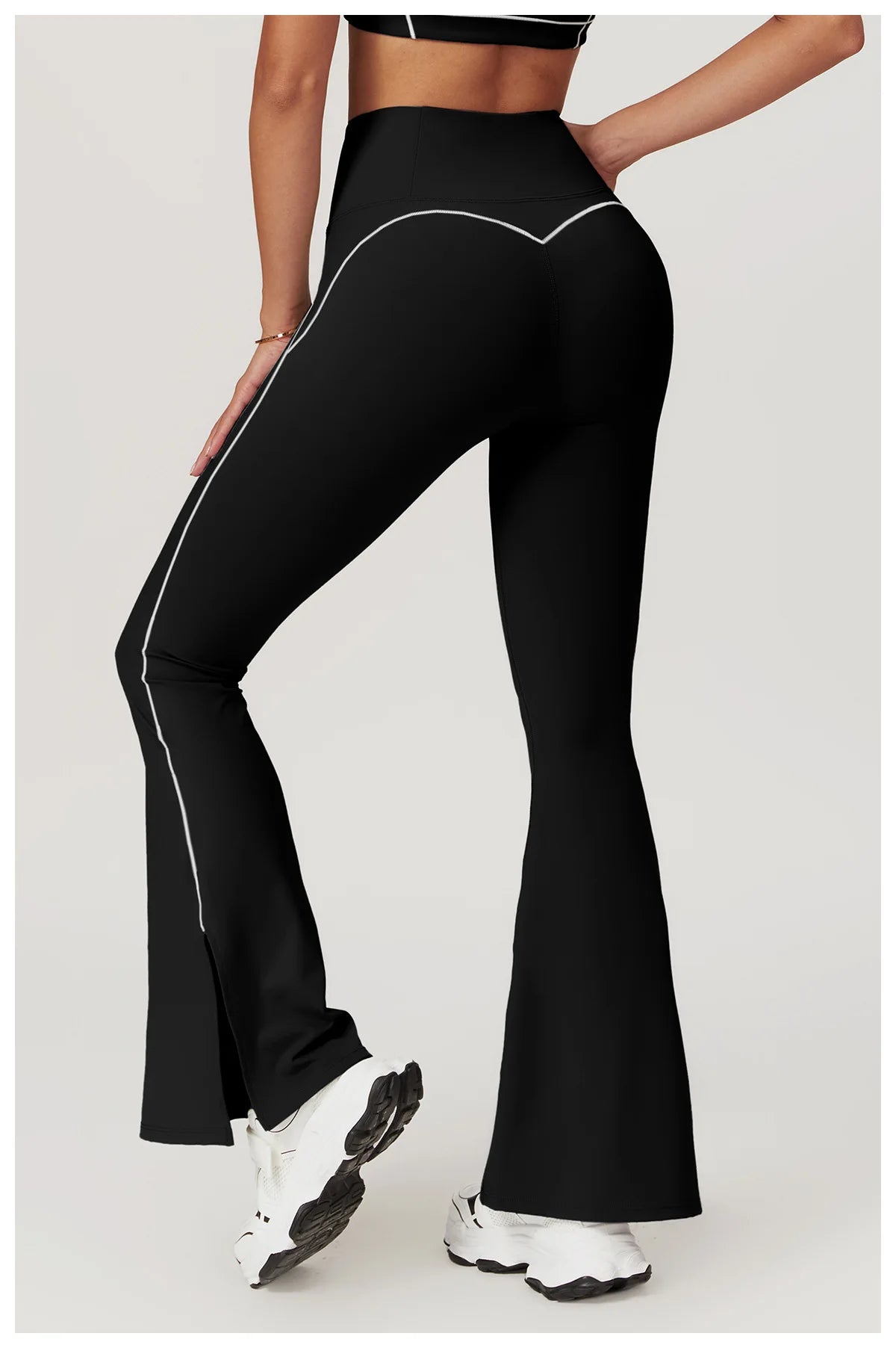 Yoga Flare Leggings Women Bell-bottoms Fitness Push Up High Waiste Wide Leg Workout Pants Gym Elastic Tights Exercise Sport Pant