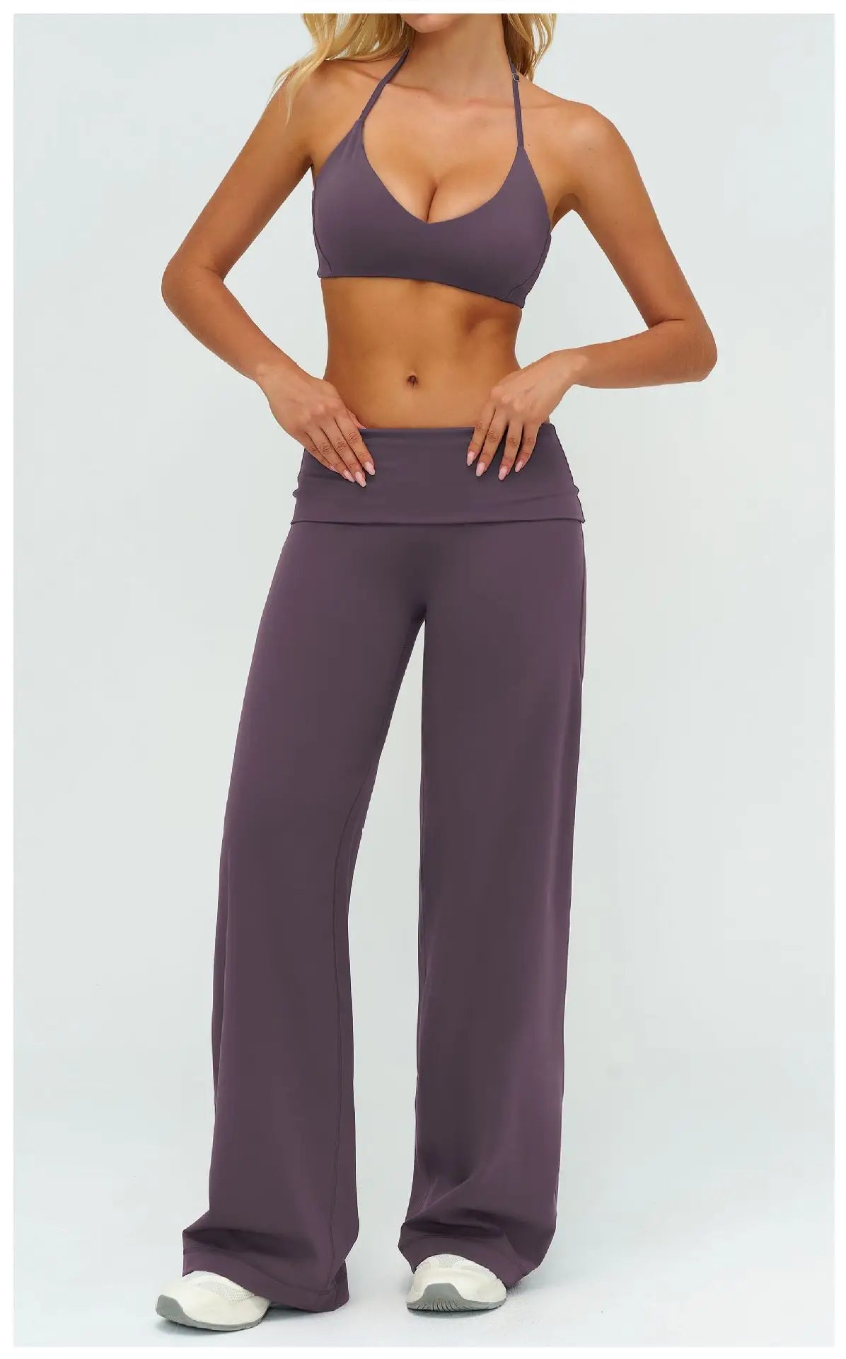 2/3PCS Women Tracksuit Yoga Set Sportswear Workout Clothes Athletic Wear Gym Outfit Fitness Bra Crop Top Long Sleeve Sports Suit