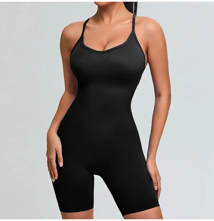 Women Gym Clothes Jumpsuit Fitness Rompers Suit Short Sets Sports Overalls for Woman Tracksuit Yoga Clothing Workout Sportswear