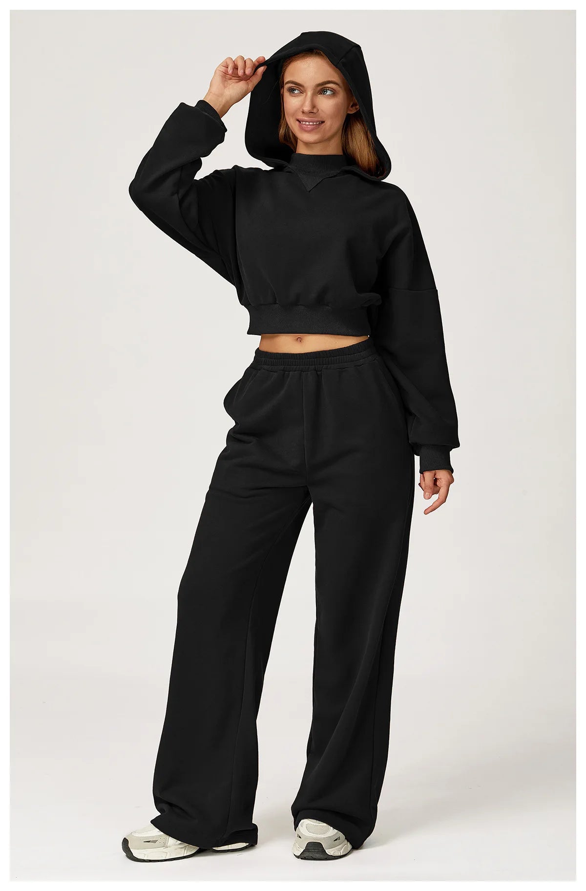 Winter New High Waisted Women's Yoga Pants Wide Leg Slimming Straight Leg Loose Pants Outdoor Casual Sports Running Pants