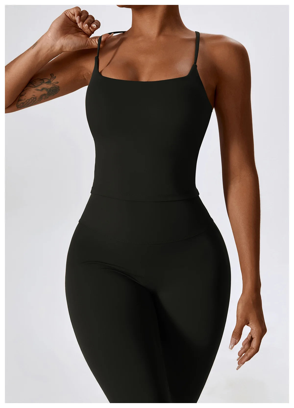 Women Tracksuit Gym Yoga Suit 2PCS Tight Fitting Sports Set Workout Breathable T Shirts Bra Tank Top Loose Bell-bottoms Leggings