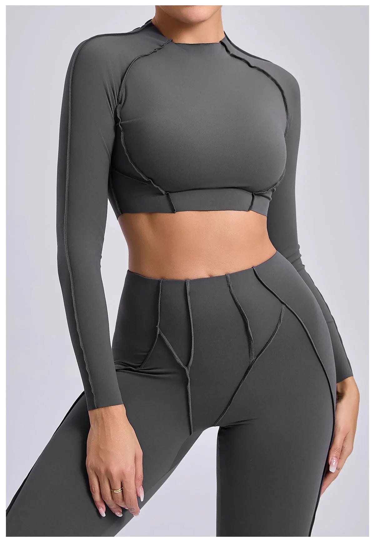 Long Sleeve Workout Top Gym T-shirt Pilates Clothes Women Active Wear Sports Shirt Elastic Fitness Yoga Clothing Running Shirts