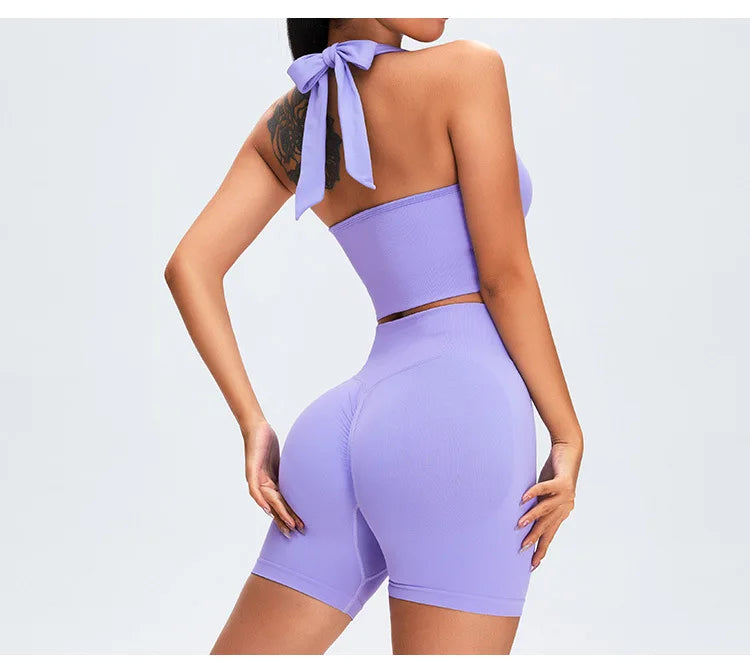 High Waist Seamless Shorts Women Scrunch Butt Yoga Shorts Push Up Gym Shorts Athletic Booty Fitness Workout Short Women Clothing