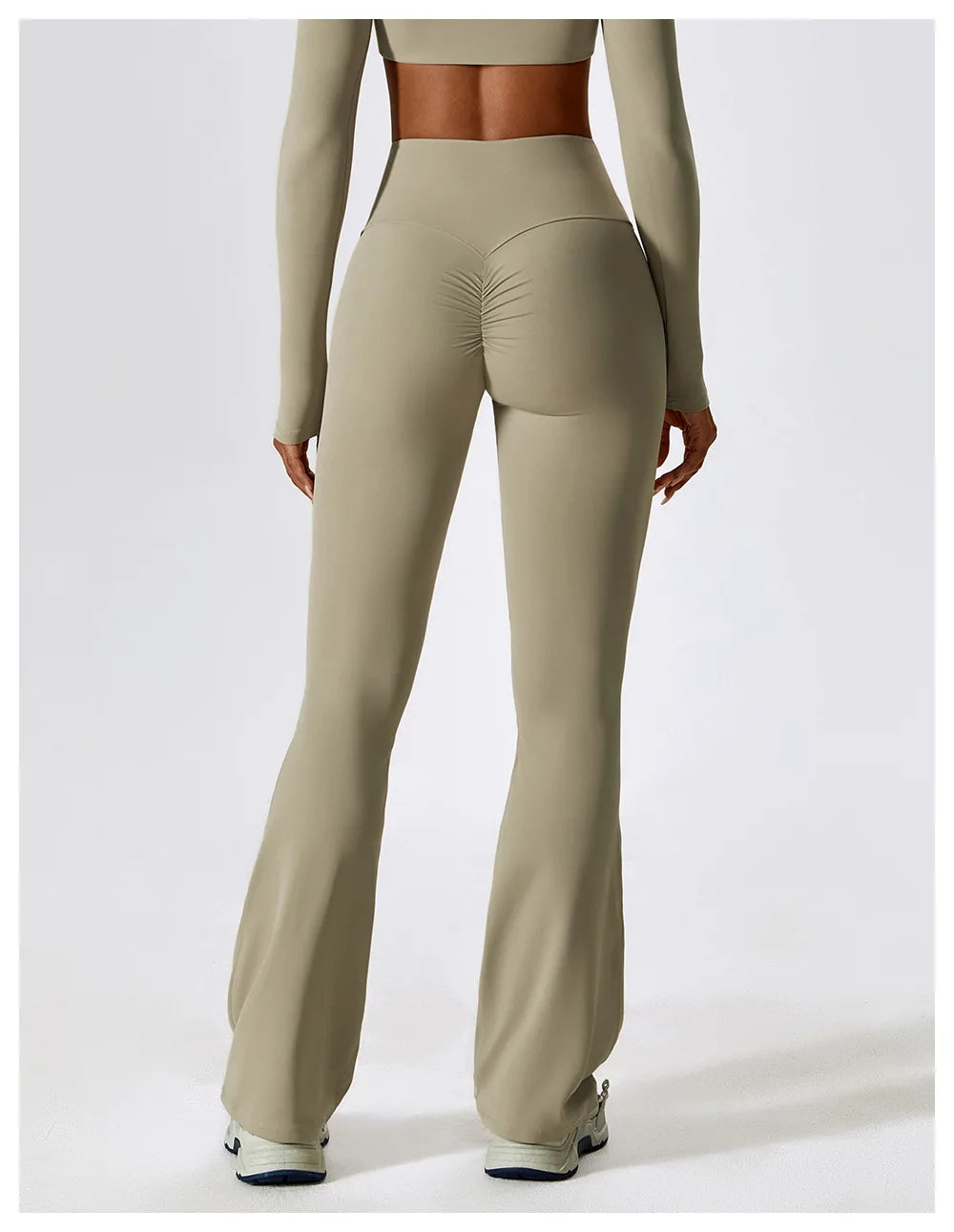 Flare Leggings Yoga Pants Women High Waist Wide Leg Pant Women Gym Workout Fitness Sports Tight Flared Pant Latin Dance Trousers