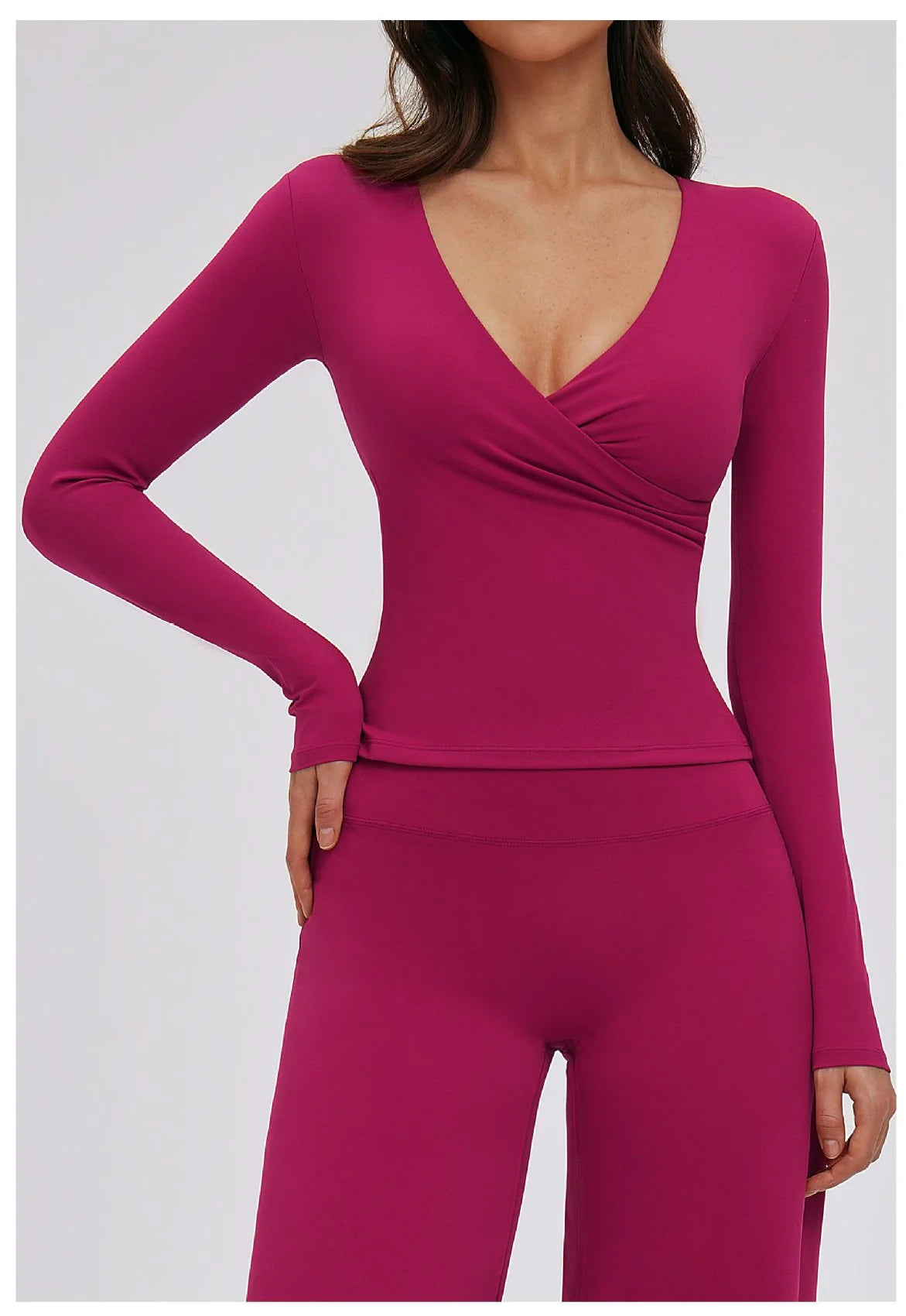 Sexy Yoga Shirts For Women Long Sleeve Fitness Top Running Gym Clothes Workout Shirts Dry Fit Breathable High Elastic Sports Top