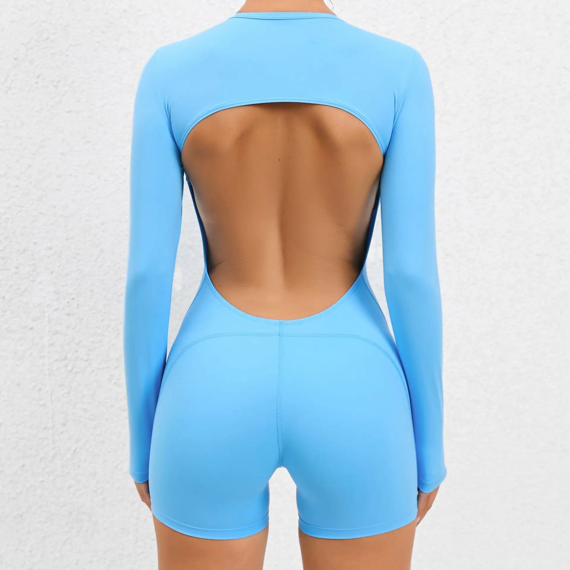 Women's Tracksuit Yoga Set Push Up Sports Jumpsuits Long Sleeves Fitness Rompers Sleeveless Sportswear Gym Set Workout Clothes