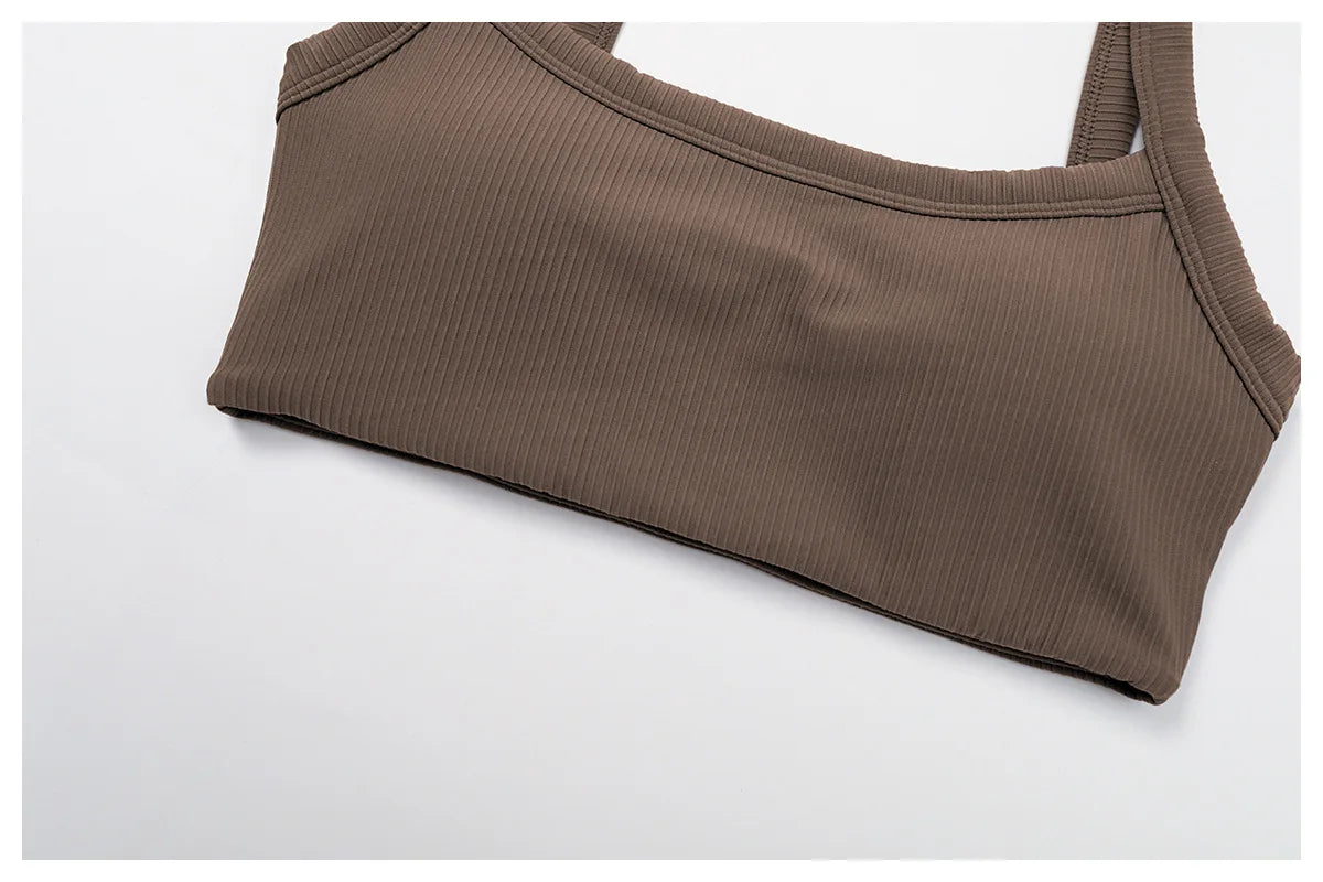 Breathable Sports Bra Anti-Sweat Fitness Top Women Yoga Bra Shockproof Crop Top High Strength Push Up Sport Bra Gym Workout Top