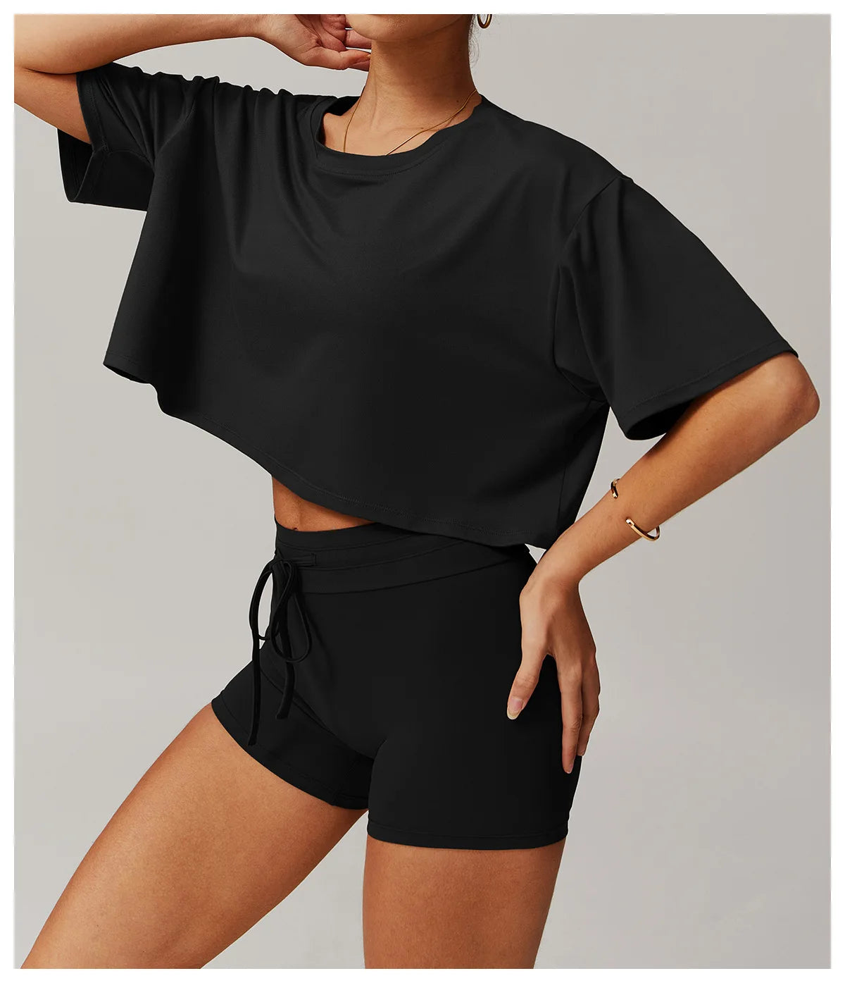 Summer New Sports Short Sleeved Top for Women Comfortable Round Neck Short T-shirt Fitness Running Yoga Short Sleeved Gym Shirt