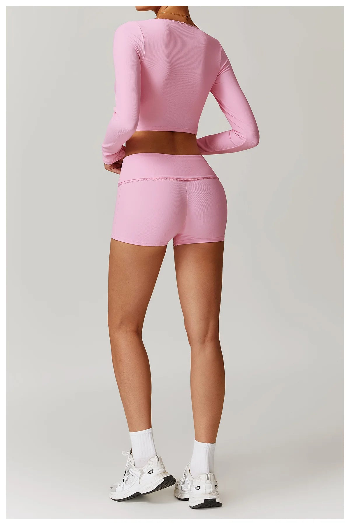 Ribbed Women Yoga Shorts High Waist Workout Shorts Fitness Yoga Lift Butt Fitness Ladies Yoga Gym Running Short Pants Sportswear