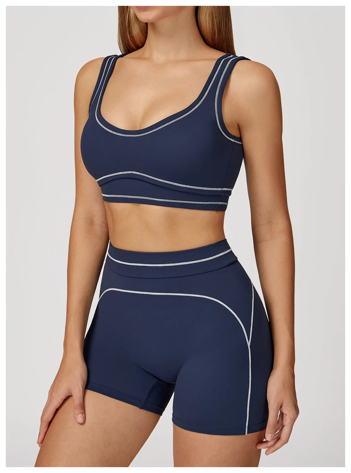 Yoga Suit Women Tracksuit Sports Bra High Waist Legging Shorts Outfit Gym Set Fitness Running Workout Clothes Push Up Sportswear