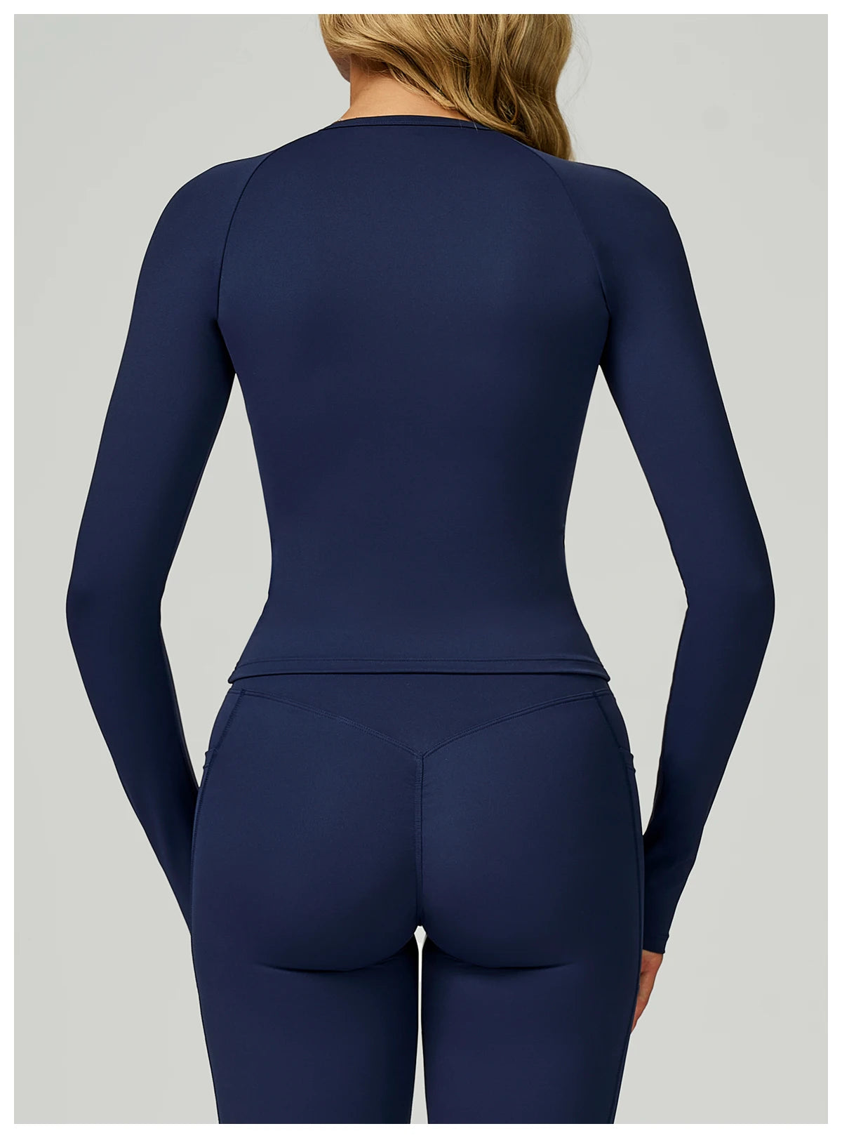 Women's Long Sleeve Top Yoga Shirts Running T-Shirt Workout Fitness Long Sleeve Gym Push Up Sports Top Sexy Training Crop Top