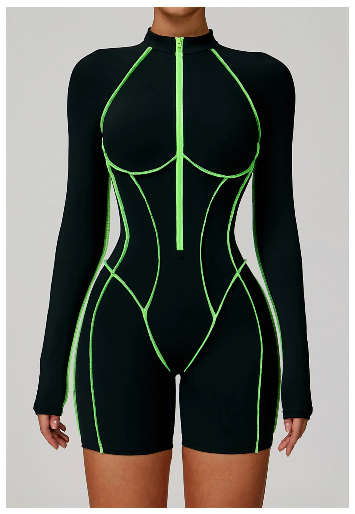 Zipper Rompers Women's Gym Jumpsuit Fitness Suit Short Sets Sports Overalls for Woman Tracksuit Yoga Clothing Workout Sportswear