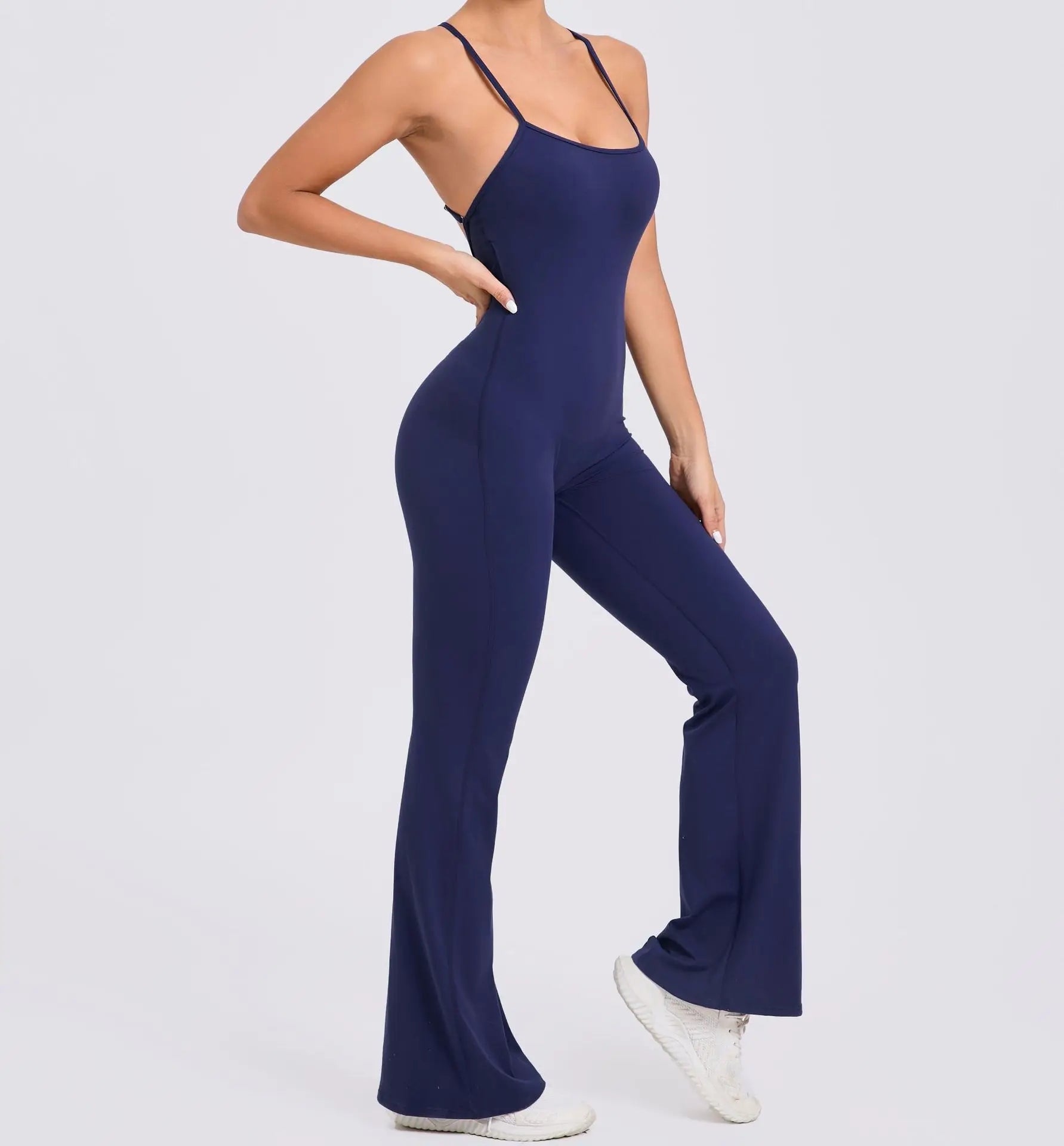 Workout Clothes Women Tracksuit Yoga Set Backless Jumpsuits One Piece Fitness Workout Rompers Sportswear Push Up Gym Set