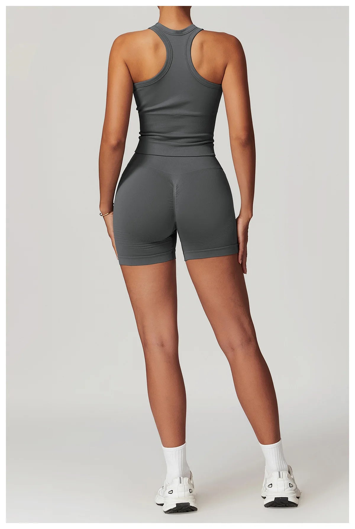 2PCS Seamless Women Tracksuit Yoga Set Workout Outfit Sportswear Gym Clothing Fitness Long Sleeve High Waist Legging Sports Suit