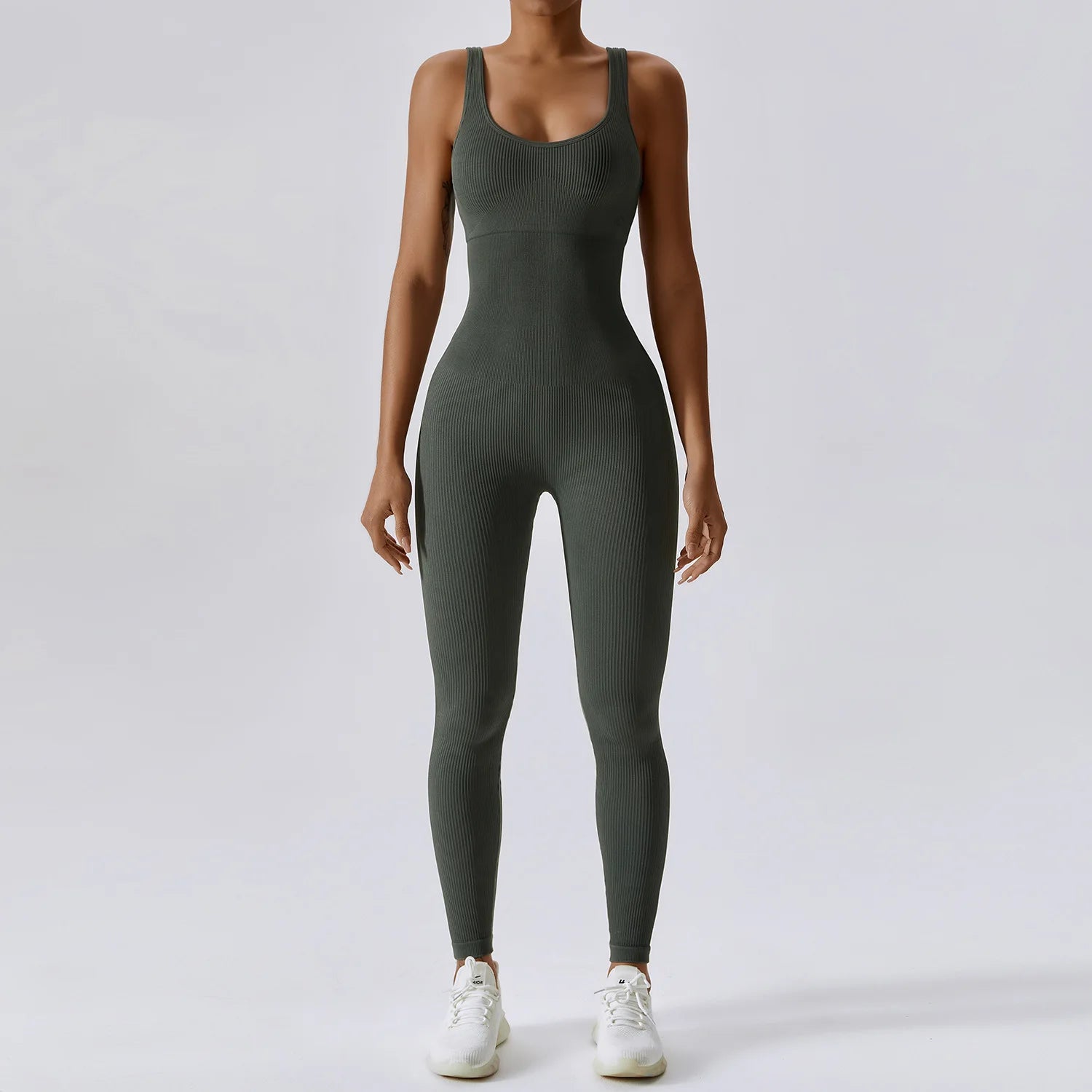 Women's Tracksuit Seamless Yoga Set Yoga Jumpsuits One Piece Workout Rompers Sportswear Gym Set Workout Clothes Women Bodysuit