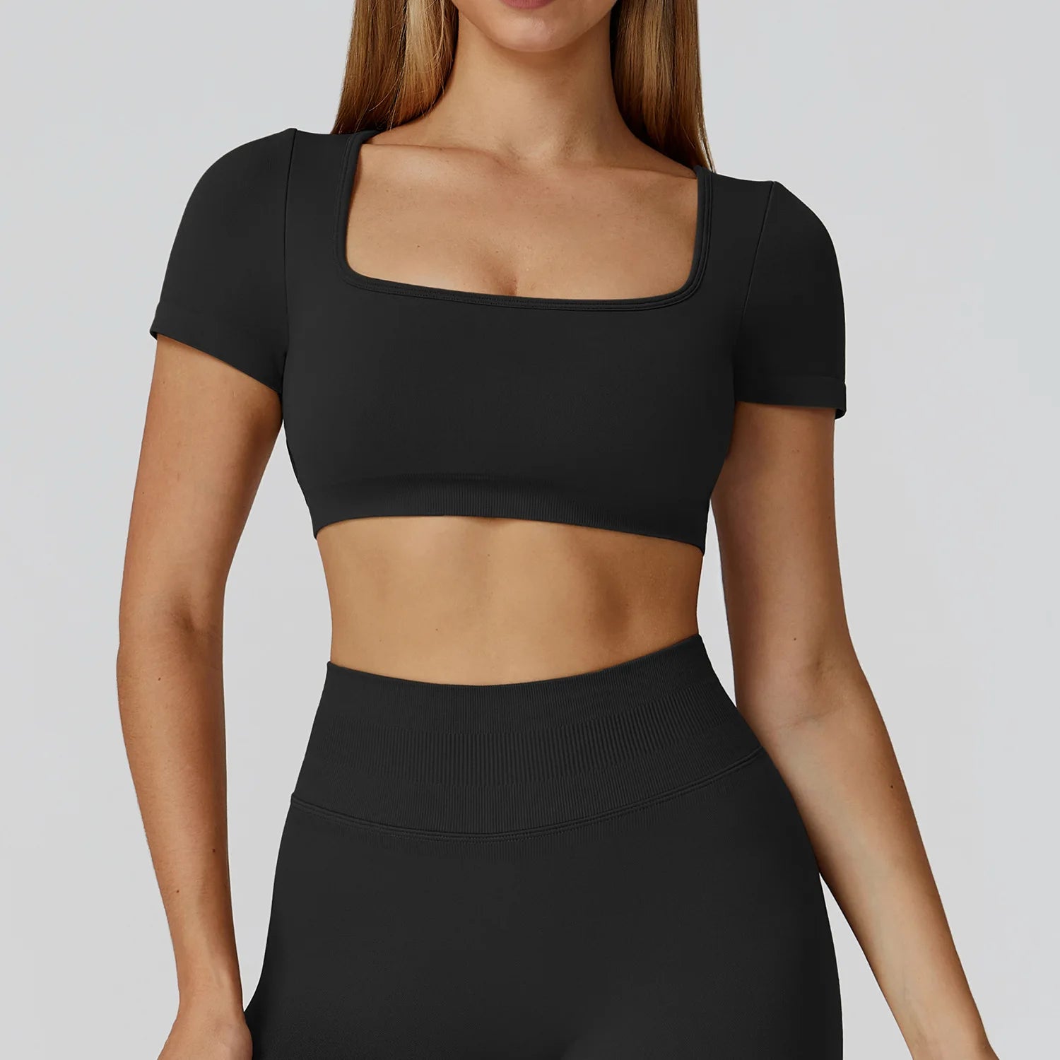 Seamless Women Yoga Top Backless Sport T Shirts Fitness Clothes Short Sleeve Yoga Shirt Gym Top Running Active Wear Sport Top