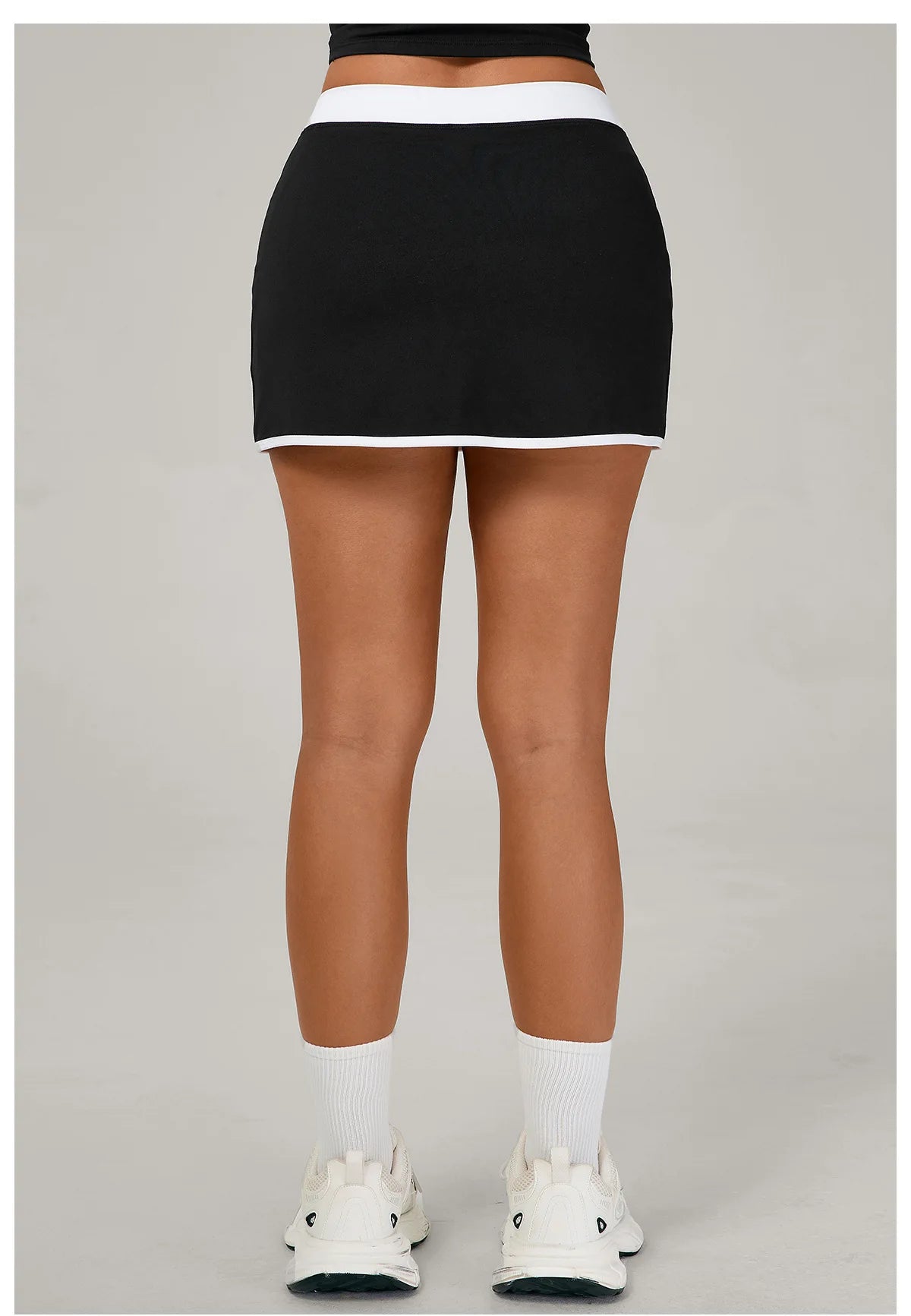Color Blocking Sports Short Skirt Women's Yoga Short Skirt Tight Fitting Splicing Anti Glare Running Fitness Yoga Tennis Skirt