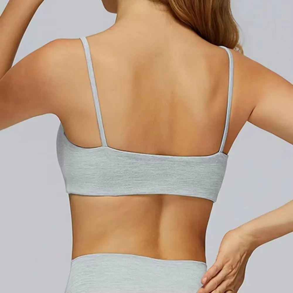Sports Bra Women Yoga Clothes Gym Female Underwear Running Thin Strap Criss-Cross Fitness Top With Removable Padding