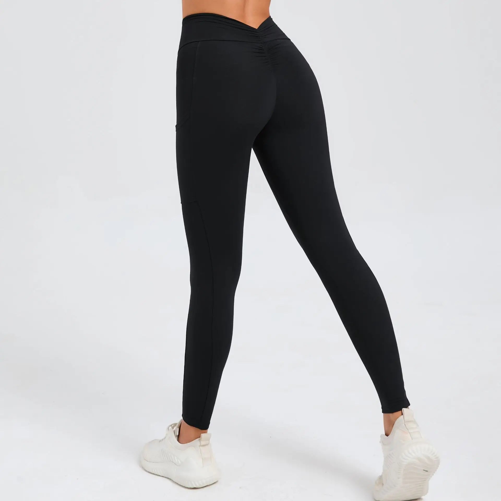 Women Sport Fitness Leggings High Waist Elastic Yoga Pants Training Running Scrunch Butt Gym Leggings Breathable Leggings Female