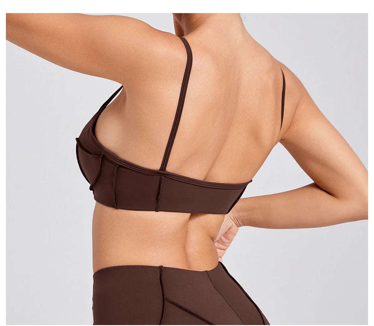 Sports Bra Anti-Sweat Fitness Top Women Yoga Bra Shockproof Crop Top Push Up High Strength Sport Bra Breathable Gym Workout Top