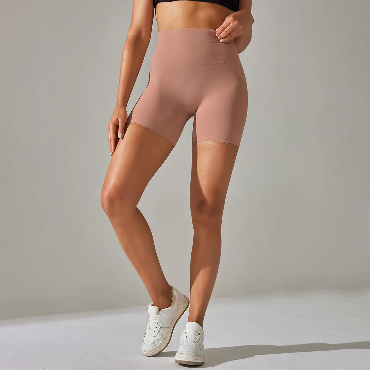 Seamless Yoga Shorts Women Fitness Shorts Running Cycling Shorts Breathable Sports Leggings High Waist Summer Workout Gym Shorts