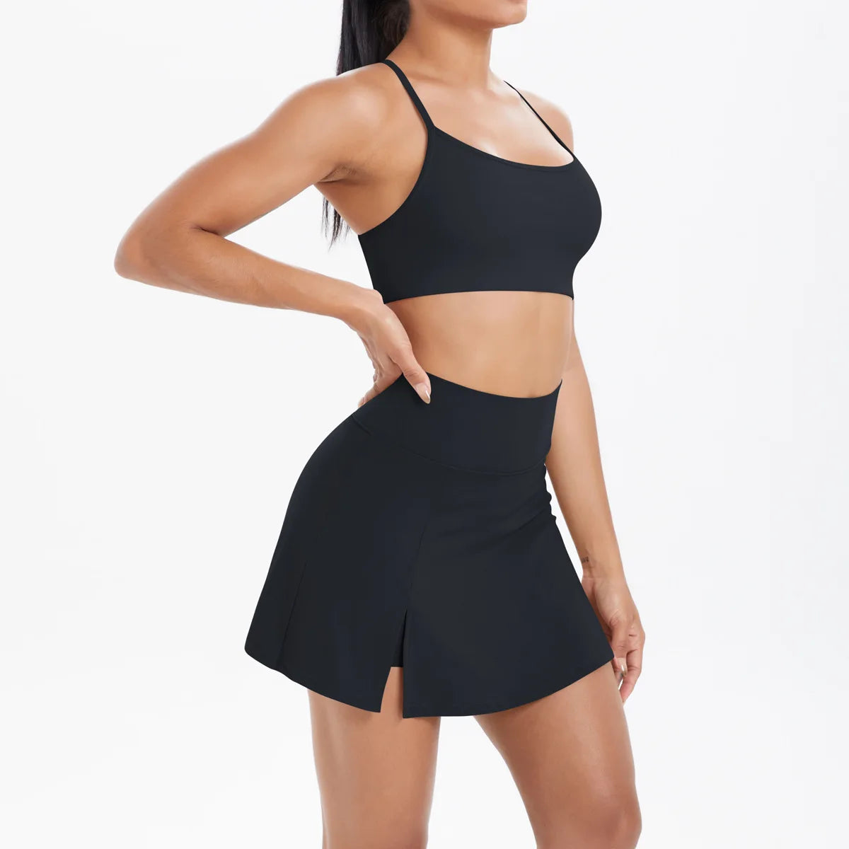 Yoga Outfits Women Tracksuit Sport Bras Shorts Workout Set Women Yoga Clothes Fitness Yoga Short Skirt Gym Set Yoga Sets