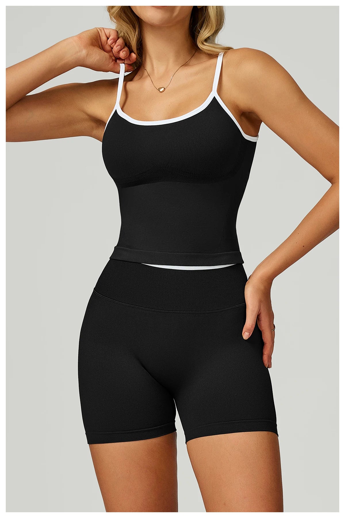 Seamless Sports Fitness Vest with Chest Pad Summer Shockproof Beauty Back Nude Feeling Suit Pilates Training Yoga Top Yoga Bras