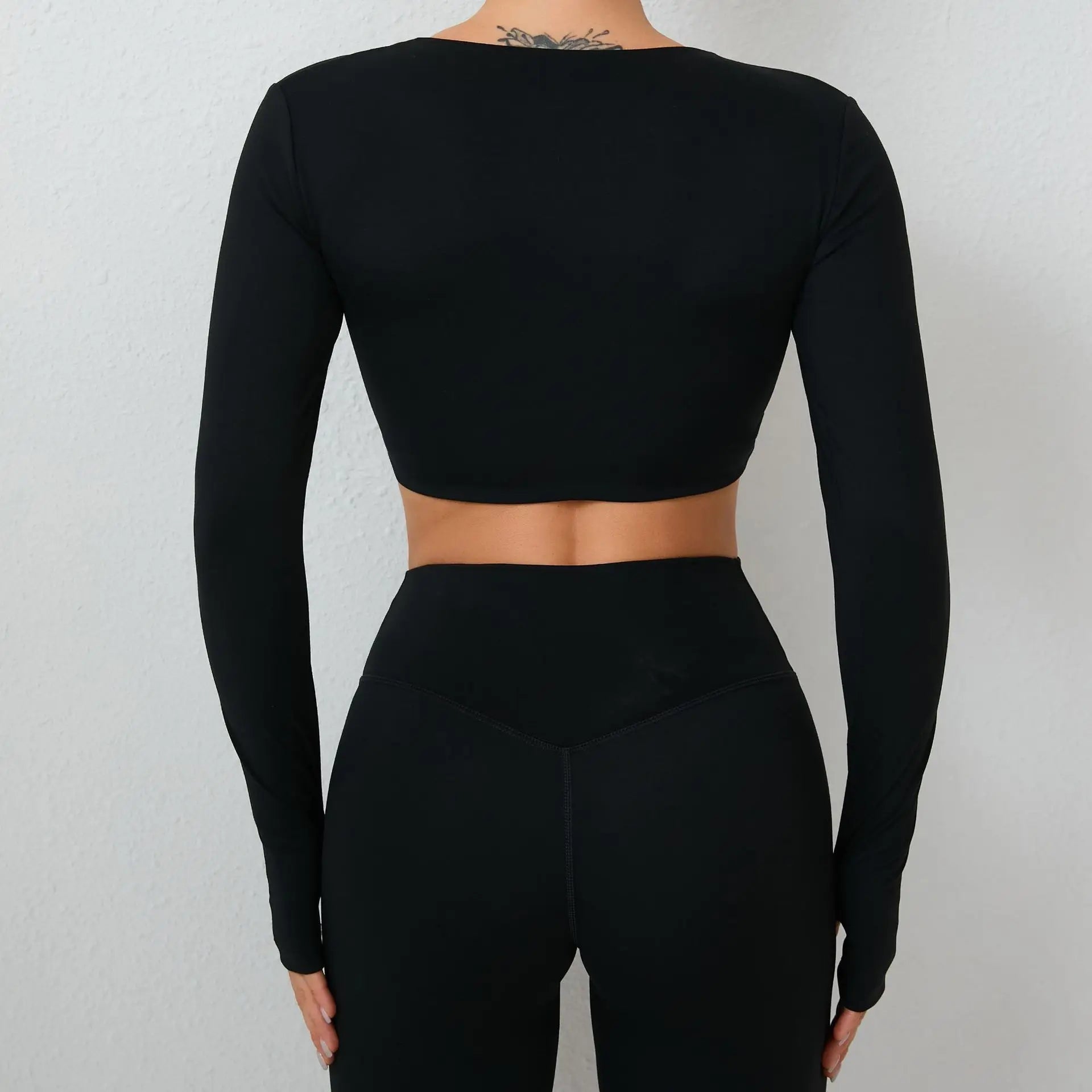 Women Yoga Shirts Crop Top Sexy Long Sleeves Shirts for Women Yoga Sports Fitness Running Gym Clothes Push Up Workout Tops